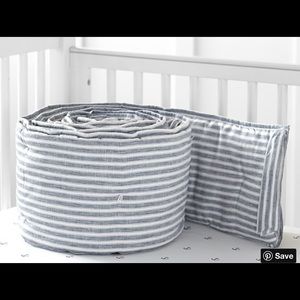 Pottery Barn Kids Montauk Crib Bumper & Crib Skirt
